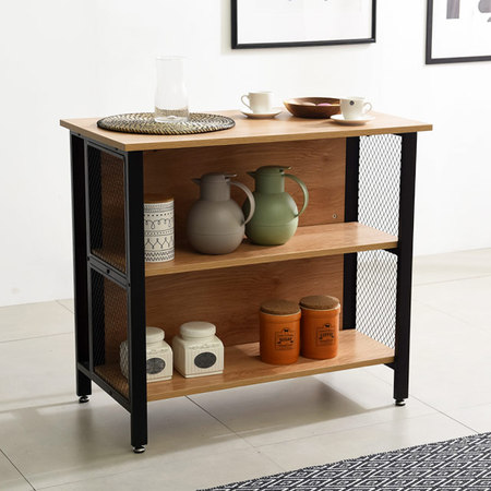 스틸 900 홈바 아일랜드식탁 주방수납장 다용도테이블 01.900_홈바_아카시아