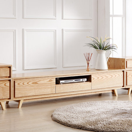 모던 자바 거실장 기본형 TV다이 TV거실장 티비스탠드 01.기본형_월넛(JP002-1W)