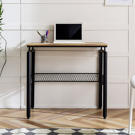 스틸 원목테이블 철재원목책상 입식테이블 (JD005)