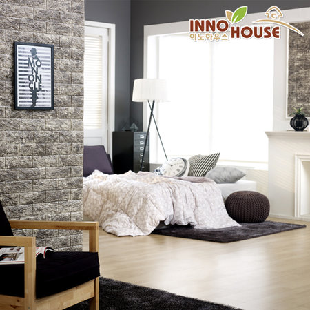 폼블럭 단열벽지 일반형 5M 대리석벽돌 대리석벽돌 일반형(100cmx500cm)