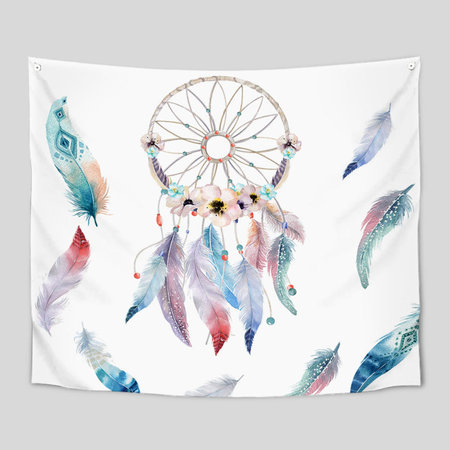 대형 패브릭 포스터 드림캐쳐 화이트 150x130cm