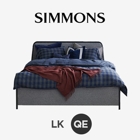 루엔 A. 뷰티레스트 플로럴. 퀸 침대 _콤브그레이