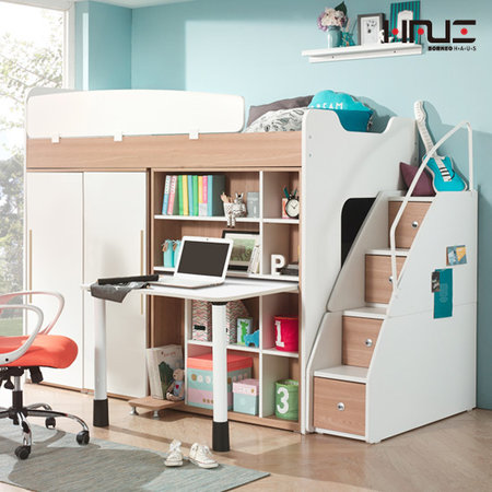 XXXXX사용안함XXXXX 보루네오하우스 엘리브 스타 벙커침대 수납계단형 F세트 ys012 _오크