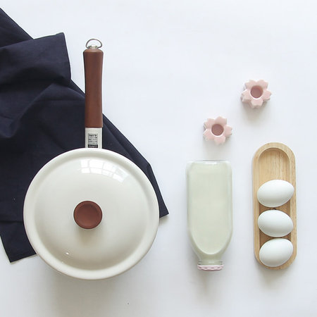 법랑냄비 18편수 (화이트)