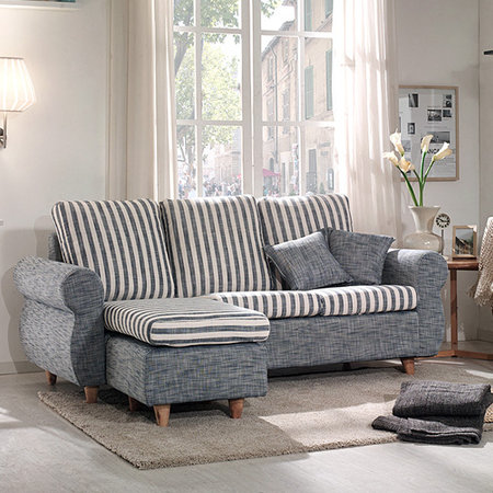 XXXXX사용안함XXXXX 엘리브 H081-3 패브릭 3인 소파세트+스툴세트 ha015 _블루