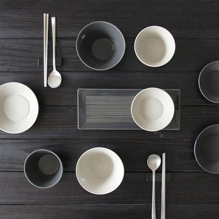 2인9p 그릇세트(차콜&크림)