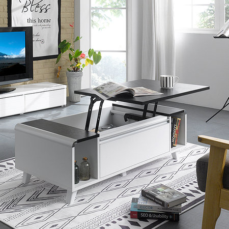 터치미 1200 리프트업 테이블 화이트