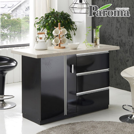 샤롯서랍형대리석아일랜드홈바_YD 블랙