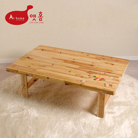 엔틱 원목 접이식테이블(특대) 100x60x34 내추럴