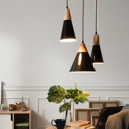 우드 트라피지움 펜던트 SP-1020S 블랙