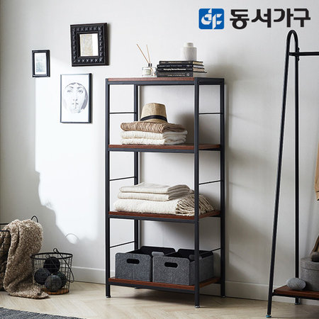 XXXXXX판매종료XXXXXX스틸 4단 수납장식장 DF639063 _블랙