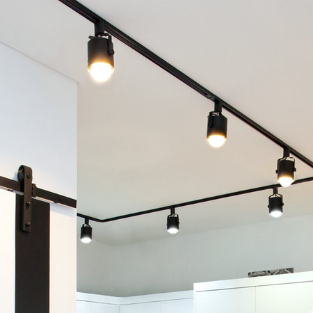 뉴 원통 스포트 3등 레일형 세트 (LED겸용/카페조명/포인트조명)