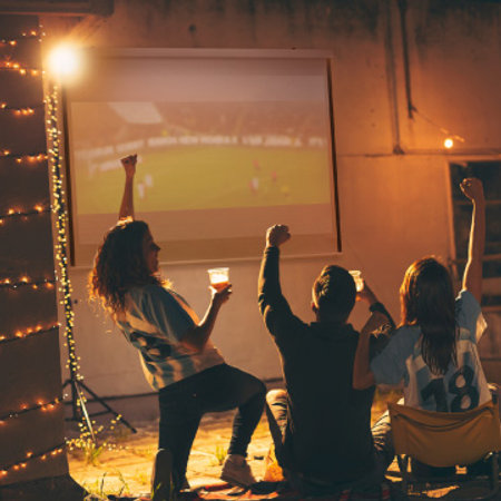 [노코드] 줄없는 안전 블라인드_4:3 비율 영사스크린(160X130)cm