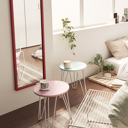 플레인요거트 원형 사이드 테이블 협탁 민트