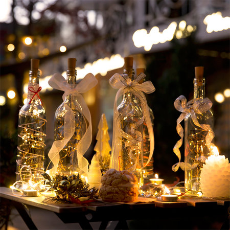 와인 파티 LED 무드등 (건전지타입/파티조명/크리스마스조명) 크리스마스