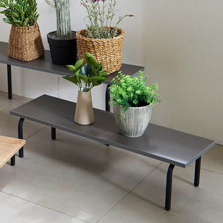 화분다이 미니 꽃 화분받침대 스틸 중형 인테리어선반 01.뷰600_중형(아카시아)