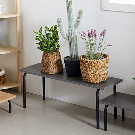 철재 대형 미니 꽃 인테리어선반 화분다이 화분받침대 01.뷰600_대형(아카시아)