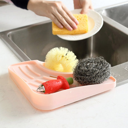 싱크대 수세미 비누 받침대 물빠짐 선반 주방용품