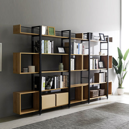 한정수량특가 철제책장 수납장 철제선반 책장 책꽂이 01.1200_공간_아카시아책장