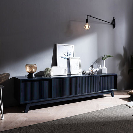 어반 갤러리 원목 2000 거실장 _네이비