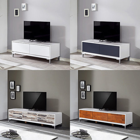 TV받침대 원룸 신혼가구 모던 티비선반 TV다이 거실장 꽃블리_1200_네이비