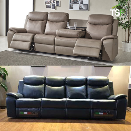 BM 830 리클라이너 4인소파 진베이지