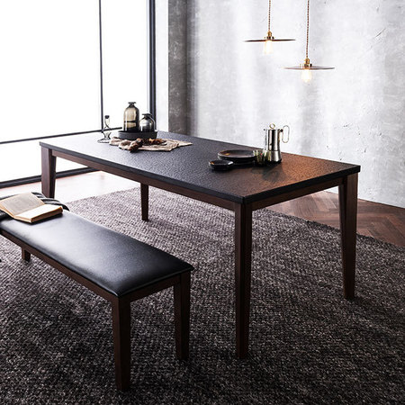  루트리 화산석 6인식탁+벤치1 _화산석