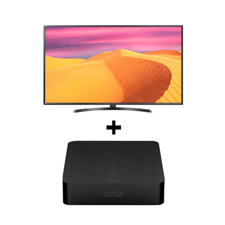 [셋트할인!] LG 138cm UHD TV 55UK6850BNF(스탠드형) + 우노큐브 셋톱박스 G2 (2019 신상)