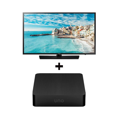 [셋트할인!] 삼성 80cm HD TV HG32NJ570NFXKR (스탠드형) + 우노큐브 셋톱박스 G2 (2019 신상)