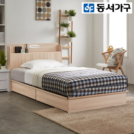  하임 LED 평상서랍형 SS침대프레임 DF911600 _그레이