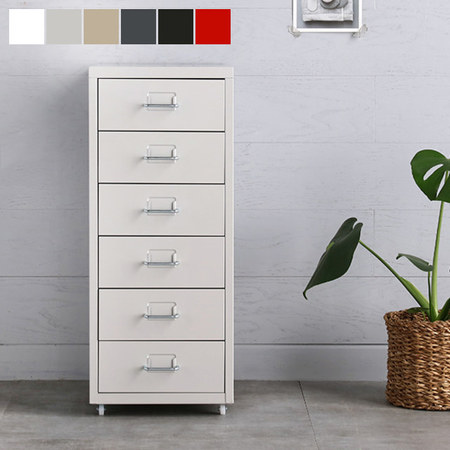 FIHA 서랍장 6단 레드