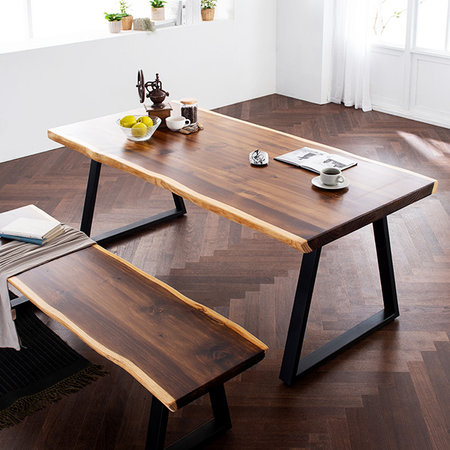  모두 6인 뉴송 우드슬랩 식탁+벤치1 