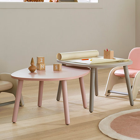 큐니모노 어린이 유아 책상/ 2단계 높이조절 텐더블루