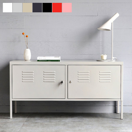 MKB 캐비넷 가로 2칸 TV스탠드 1180600 핑크