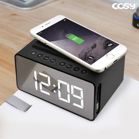 3in1 무선충전 LED시계 블루투스 스피커 [SP3341BT]