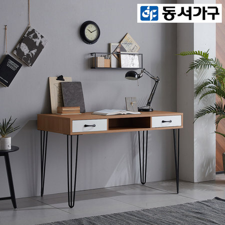  Konel 1200책상 서랍형/철제책상 DF911731 _내츄럴 우드