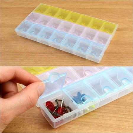 21칸 개별뚜껑 소품 케이스 약케이스(30C187)