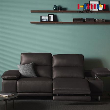 아우토 스윙모션 브라운 리클라이너 3인_엣지형