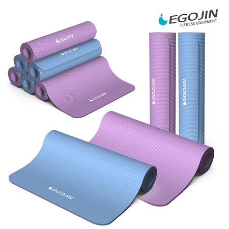 프리미엄 NBR 요가매트 12mm,17mm 빅사이즈넓은매트 프리미엄NBR 요가매트12mm(퍼플)+스트랩