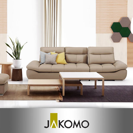 XXX재등록 완료상품XXX에비뉴엘 3.5인 기능성 천연면피 소가죽소파+스툴 _크림아이보리