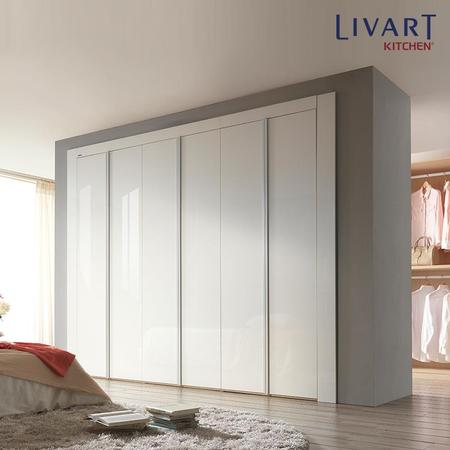 XXXX판매종료XXXX비스비 붙박이장 270~280cm_하이그로시화이트