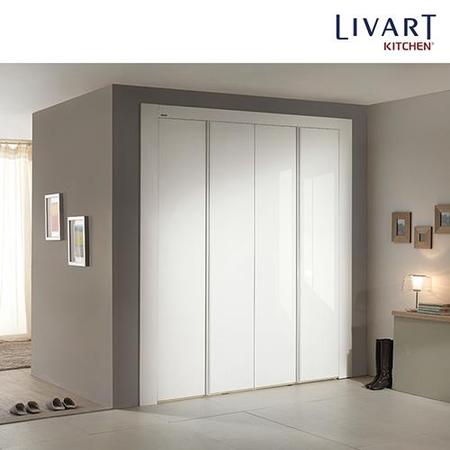 XXXX판매종료XXXX비스비 현관장 165cm_하이그로시화이트 (단독시공불가)