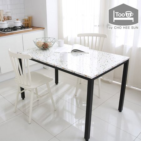 테라조 4인용 식탁테이블S(사각다리) 테라조마블