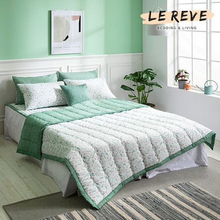 플라 리플 누비이불 패드세트 Q 화이트