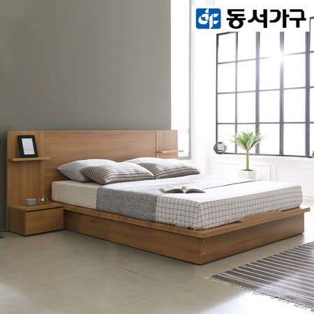  멜른 평상형 퀸침대 프레임 DF910096_그레이