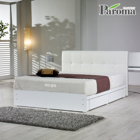 엘린가죽헤드투서랍슈퍼싱글침대FB 화이트