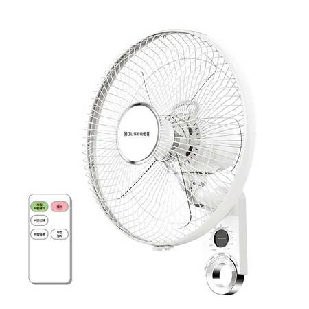 5엽 리모컨 벽걸이선풍기NCI-F16WRC [벽걸이 / 40cm(16) / 리모컨 / 3단계 조절 / 7.5시간 무소음 타이머 / 자연풍 /수면풍]