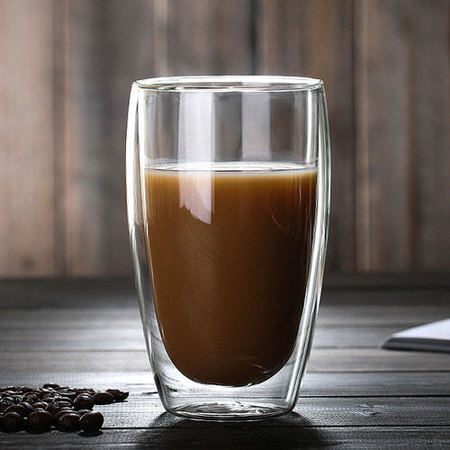  카페테리아 모던 이중 유리잔 1개 