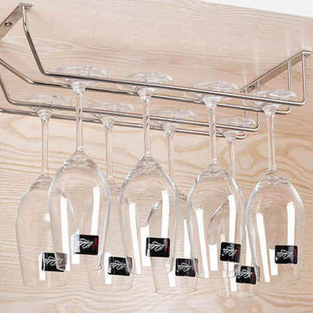  모던 심플 설치형 와인잔 걸이 2단 1개 