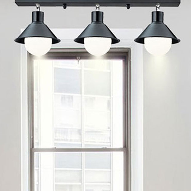 코디 3등 직부조명 블랙 LED 주방등 인테리어조명 카페조명